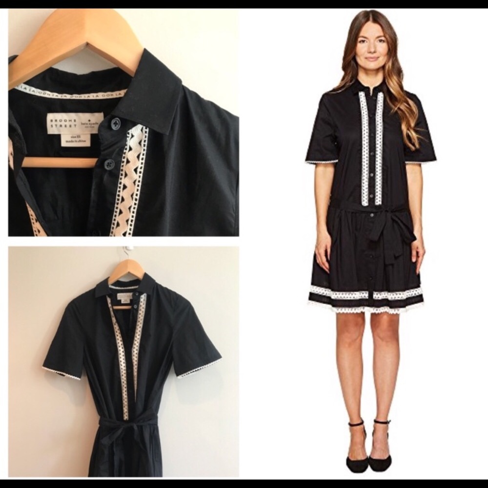 FINAL PRICE Kate Spade Lace Inset Shirt Dress